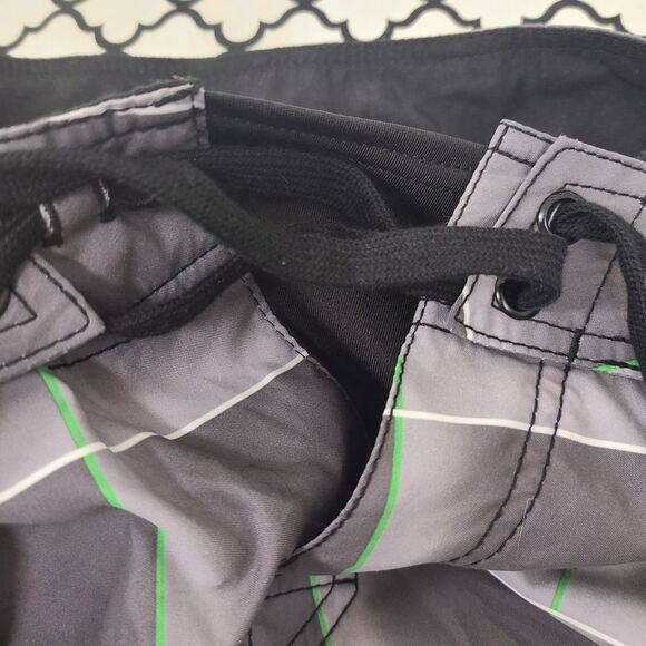 Rip Curl Stoked Boardshort Gray Plaid Size 34 - Picture 5 of 6